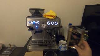 Review Breville coffee machine BES870 [upl. by Aicatsan672]