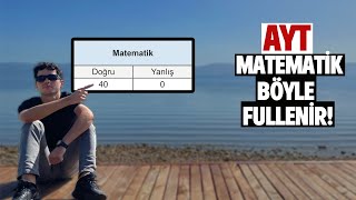 FULLEYENİN GÖZÜNDEN AYT MATEMATİK DENEME ÇÖZÜMÜ [upl. by Llenahc]