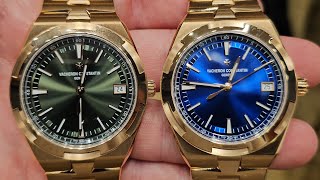 Vacheron Constantin Overseas blue and green dials comparison [upl. by Mandle447]