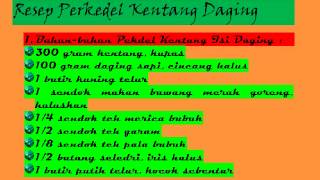 Resep Perkedel Kentang Daging [upl. by Radloff]