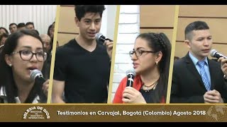 Testimonios en Carvajal Bogotá Colombia Agosto 2018 [upl. by Baal]