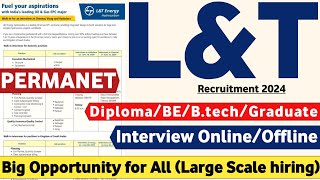 LampT Recruitment 2024  Freshers  DiplomaBEBtech  Job Vacancy 2024  LampT Jobs 2024  Mnc Jobs 🔥 [upl. by Idonna347]