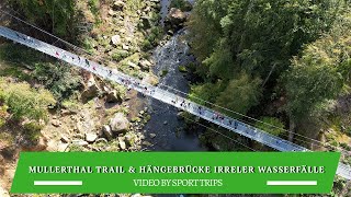 Müllerthal trail Hängebrücke Irreler Wasserfälle [upl. by Noyrb]