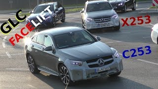 Mercedes Erlkönig 2 auf einen Streich GLC X253 FACELIFT  CLC Coupe C253 FACELIFT 2019 4K SPY VIDEO [upl. by Ratib]