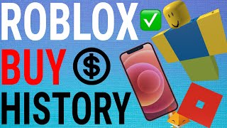 How To View Your Transaction  Purchase History on Roblox Mobile [upl. by Nanji]