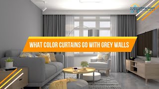 What Color Curtains Go With grey Walls  Curtains Trends For 2022 [upl. by Fabozzi607]