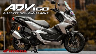 New 2025 Honda ADV 160 in Gray Metallic  The Most Comfortable Adventure Motorcycle for Beginners [upl. by Schwerin]