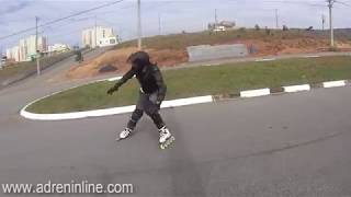 Inline Downhill  Magic Slide  Freio com patins [upl. by Girovard]