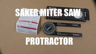 Saker Miter Saw Protractor [upl. by Llevram624]