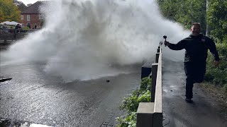 Tractors vs FLOODED Rufford Ford  part 3 [upl. by Annadal]