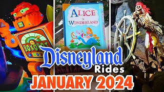 Disneyland Rides  January 2024 POVs 4K 60FPS [upl. by Derfniw]