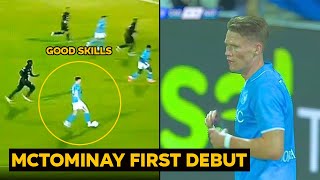 McTominay FIRST Napoli debut with 90 pass accuracy v Cagliari  Man Utd News [upl. by Tnecnivleahcim]