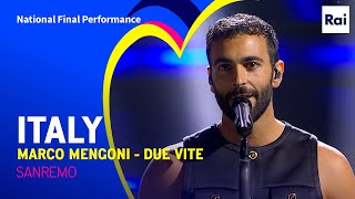 Marco Mengoni  Due Vite  Italy 🇮🇹  National Final Performance  Eurovision 2023 [upl. by Onid]