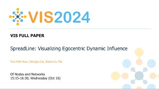 SpreadLine Visualizing Egocentric Dynamic Influence  Fast Forward  VIS 2024 [upl. by Brigham]