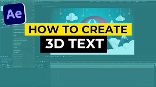 How to Create 3D Text in After Effects StepbyStep Guide [upl. by Mahseh690]