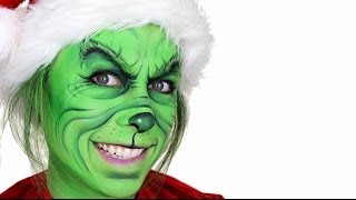 The Grinch Christmas Makeup Tutorial [upl. by Eytak]