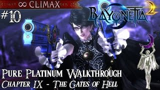 「Bayonetta 2」 Pure Platinum Walkthrough 10 ∞ Climax Chapter IX The Gates of Hell [upl. by Sumer]