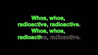 Radioactive by Imagine Dragons karaoke with lead vocals [upl. by Ramak371]