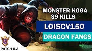 39 Kills løíscv150 Koga Competitive Master DRAGON FANGS [upl. by Goldina99]