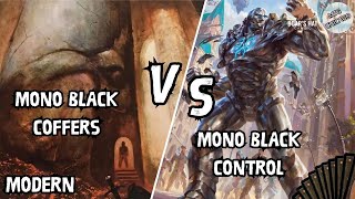 Mono Black Coffers VS Mono Black Control MTG Modern [upl. by Leummas]