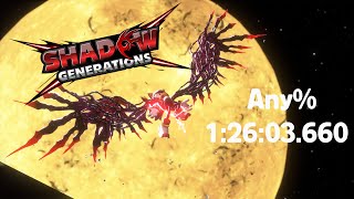 Shadow Generations Speedrun  Any in 12603660 Load Remover Time [upl. by Anitnerolf882]