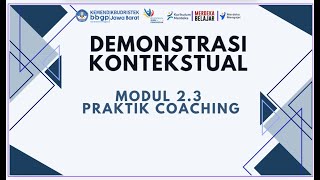 Demonstrasi Kontekstual Modul 23 [upl. by Lyrrehs933]