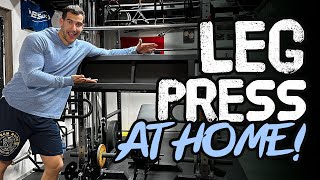 How to Set Up a Leg Press at Home With Lever Arms [upl. by Enidanreb]