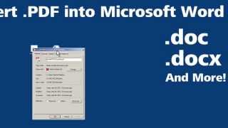 Convert PDF into Microsoft Word [upl. by Atinuahs]