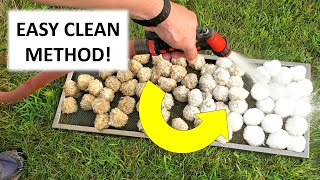 Filter Balls  Easiest Way to Clean Pool Filter Balls [upl. by Aynnat]