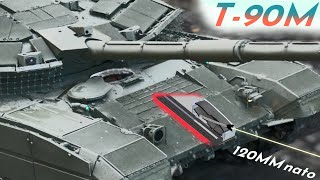 T90M RELIKT armor vs Leopard 2 DM53 APFSDS [upl. by Bara628]