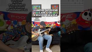 Vampire Weekend  Cape Cod Kwassa Kwassa guitar tutorial [upl. by Atteynod]