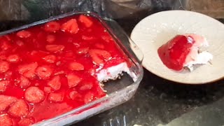 Vinnies Vittles Strawberry Pretzel Salad [upl. by Mari]