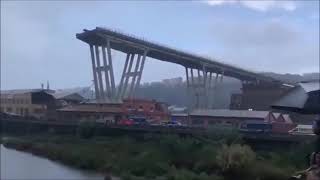 highway collapsed morandi bridge august 2018 [upl. by Cowen]