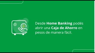 ¿Cómo abrir una Caja de Ahorro en pesos desde Home Banking de Banco Santa Fe [upl. by Einon]