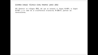 Ejercicio EVAU Madrid 2002 Junio A1 Triángulos Bachillerato Selectividad EvAU Pau [upl. by Reichert]