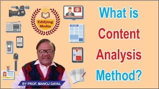 What is Content Analysis Methodअन्तर्वस्तु विश्लेषण विधि क्या हैBy ProfManoj Dayal【83】 [upl. by Arnaldo]