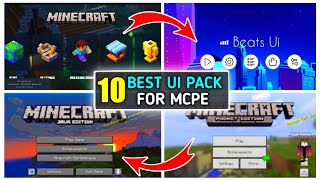 Top 10 Best UI pack For Minecraft Pocket edition  Java UI in Minecraft PE 118  Best MCPE UI [upl. by Itagaki]