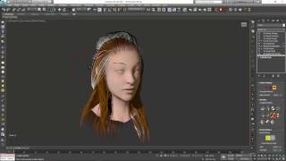 Ornatrix 3dsmax Single Click Channel Painting [upl. by Nerehs]