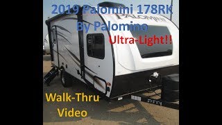 2019 Palomini 178RK WalkThrough Video [upl. by Irrehs]