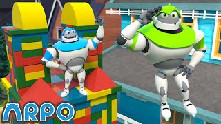 Building Blocks Playhouse  ARPO The Robot  Funny Kids Cartoons  Kids TV Full Episodes [upl. by Amadis]