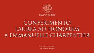 Laurea ad honorem a Emmanuelle Charpentier  Live del 2792024 [upl. by Nnairrek]