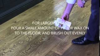 Fiddes Liquid Wood Floor Wax Application [upl. by Eilrahs]