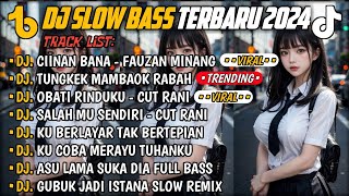 DJ SLOW BASS TERBARU 2024🎵DJ CIINAN BANA FAUZAN MINANG 🎵 DJ TUNGKEK MAMBAOK RABAH 🎵 FULL ALBUM [upl. by Webb136]