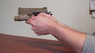 Tokyo Marui Desert Warrior Airsoft Pistol Shooting Demo [upl. by Romeu]