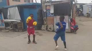 Boxing SparringAbdusalam and Kahlid Vs Pemisire [upl. by Corrine43]