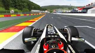 rFactor  F1 2013 Belgium GP SpaFrancorchamps  Kimi Raikkonen Onboard HD [upl. by Stilla]