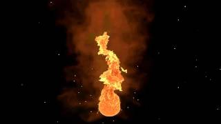 Realistic Fire Simulation With Sound Effects [upl. by Mandle691]