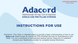 Adacord  Instructions for use [upl. by Alrick]