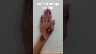 Mehndi Design for Eid craftsyamigos mehndi crafts craft art eid eiddesigns bakaraeid [upl. by Enala]