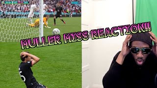 Muller Miss Reaction vs England Euro 2020  HOW THE HECK DID MULLER MISS [upl. by Origra]